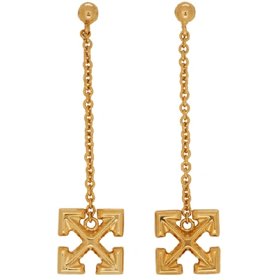 Shop Off-white Gold Arrows Earrings