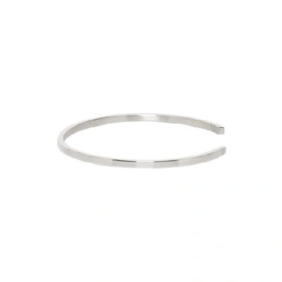 Shop Le Gramme Silver Slick Le 7 Grammes Ribbon Bracelet