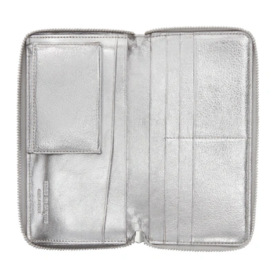 Shop Comme Des Garçons Comme Des Garcons Wallets Silver Continental Wallet