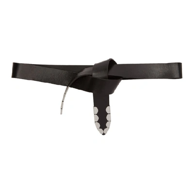 Shop Isabel Marant Black Liuce Belt In 01bk Black