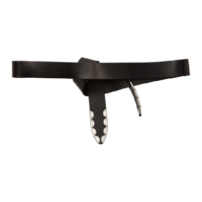 Shop Isabel Marant Black Liuce Belt In 01bk Black