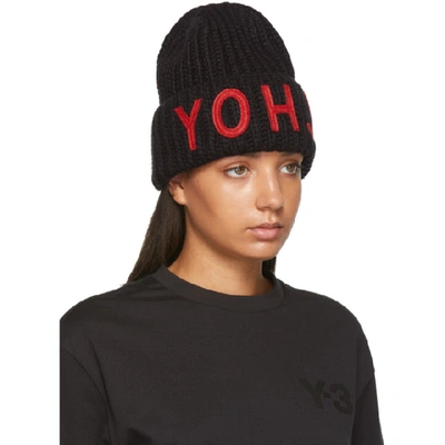 Y-3 Knit Beanie In Black | ModeSens