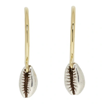 Shop Isabel Marant Gold And Silver Amer Earrings In 08si Silver