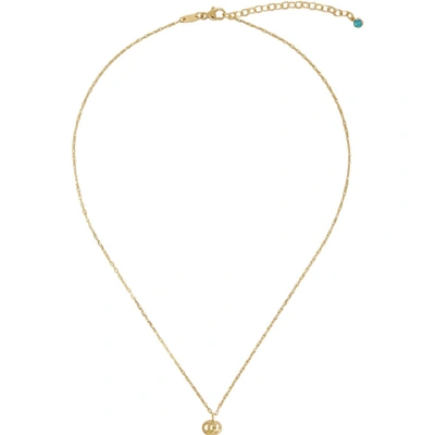 Shop Gucci Gold Gg Running Necklace