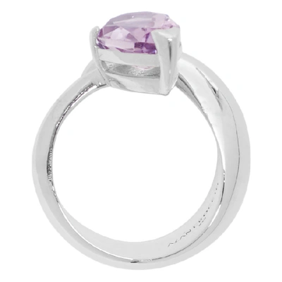 ALAN CROCETTI SSENSE 独家发售银色 AND 紫色 ALIEN 紫晶戒指