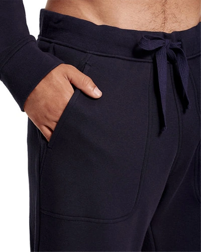 Shop Ugg Men's Gifford Fleece-lined Lounge Pants In Navy