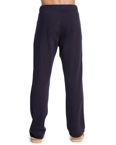 Shop Ugg Men's Gifford Fleece-lined Lounge Pants In Navy