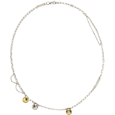 Shop Avgvst Jewelry Silver And Yellow Rhinestone Citrine Choker In Citrine/roc