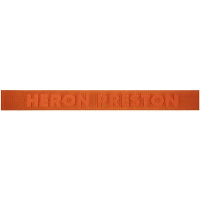 Shop Heron Preston Orange Kk Tape Belt