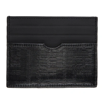 Shop Fendi Black 'forever ' Slim Card Holder In F0gxn Black