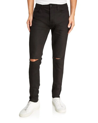 Shop Ksubi Men's Van Winkly Ace Distressed Jeans In Black