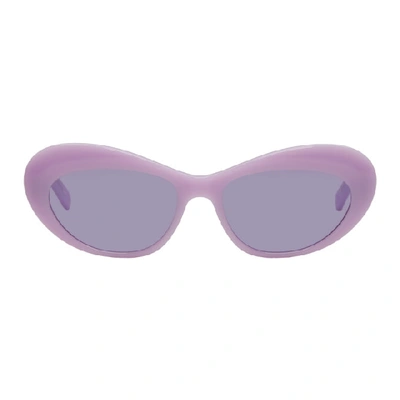 Shop Andy Wolf Purple Odessa Sunglasses In F Lilac