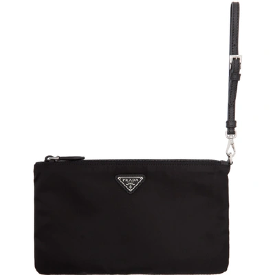 Shop Prada Black Nylon Pouch