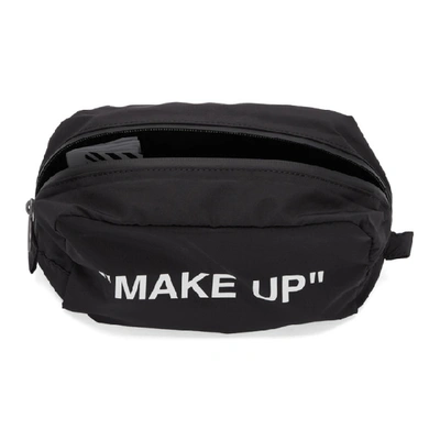 Shop Off-white Black And White Make Up Pouch In Black/white