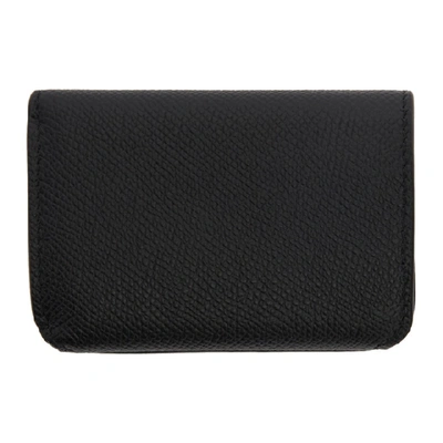 Shop Balenciaga Black Mini Bb Mono Wallet In 1000 Black