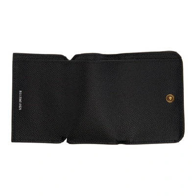 Shop Balenciaga Black Mini Bb Mono Wallet In 1000 Black