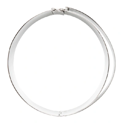 Shop Alexander Mcqueen Silver Mechanical Choker In 0446 Mcq091