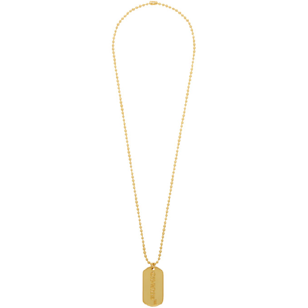 Dog Tag Necklace Gold - The Best Original Gemstone