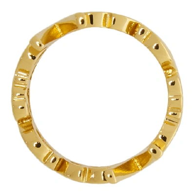 Shop Versace Gold Logo Ring