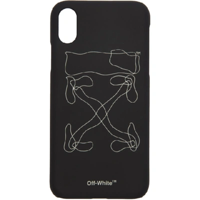 Shop Off-white Black Abstract Arrows Iphone X Case In Black/white