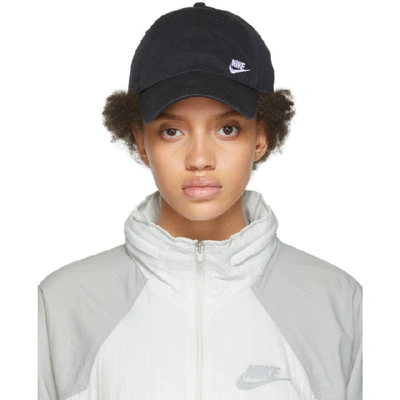 Nike Sportswear Cotton Heritage 86 Futura Cap In Black | ModeSens