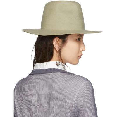 Shop Cherevichkiotvichki Off-white Felt Hat In Dirty White