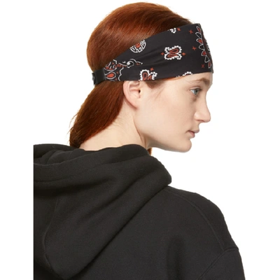 Shop Alexander Wang Blue And Red Logo Headband In 602 Red
