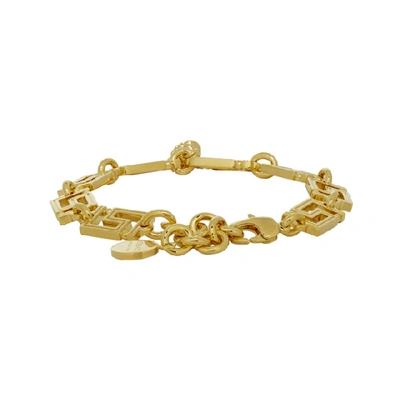 Shop Versace Gold Empire Chain Bracelet In D00h Gold