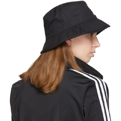 Shop Adidas Originals Black Adicolor Bucket Hat