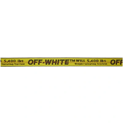 OFF-WHITE 黄色 AND 黑色迷你工业风腰带