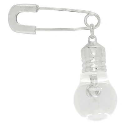 Shop Ambush Silver Light Bulb Single Earring