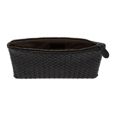 Shop Bottega Veneta Black Intrecciato Biletto Pouch