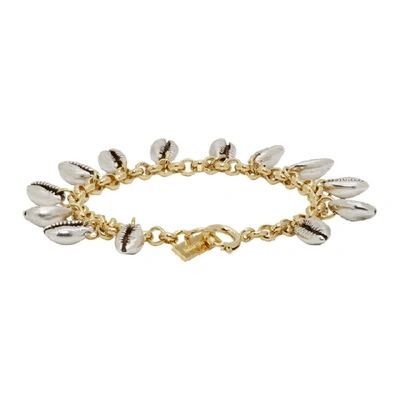 Shop Isabel Marant Silver And Gold Amer Bracelet In 08si Silver