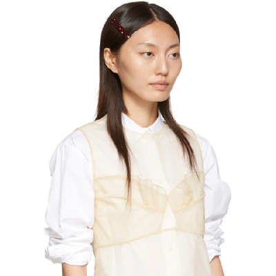 SIMONE ROCHA 红色 FLOWER 水钻发夹