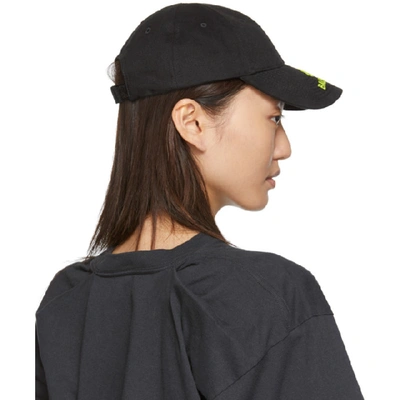 Shop Balenciaga Black And Yellow New Logo Cap In 1075 Blk Ye