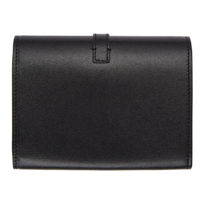 Shop Saint Laurent Black Small Sulpice Wallet