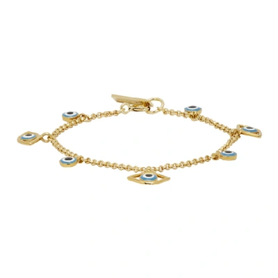 Shop Isabel Marant Gold Lucky Bracelet In 12do Dore