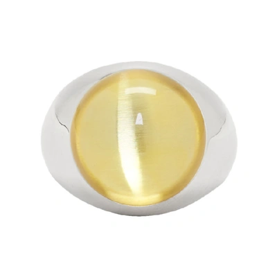 Shop Avgvst Jewelry Yellow Large Lollipop Ring In Citrine