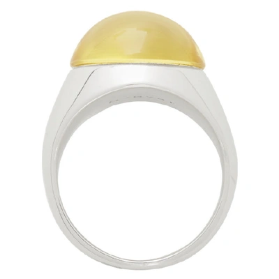 Shop Avgvst Jewelry Yellow Large Lollipop Ring In Citrine