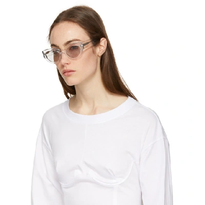Shop Gentle Monster Transparent Tazi Sunglasses In Clear