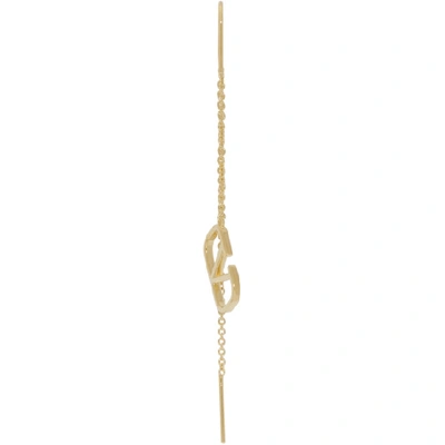 Shop Valentino Gold  Garavani Vlogo Dangle Earrings In Cs4 Oro 18