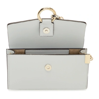 Shop Chloé Chloe Blue Faye Wallet Bag In 4e7 Ltcloud