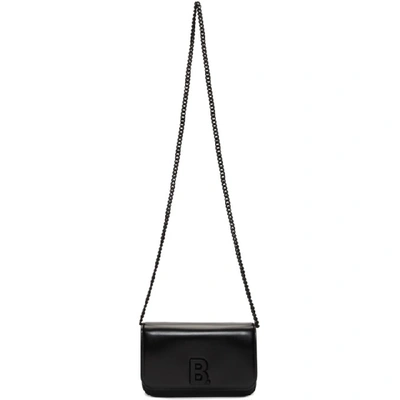 Shop Balenciaga Black B. Wallet Chain Bag In 1000 Black