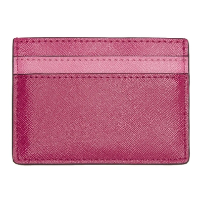 Shop Marc Jacobs Pink Snapshot Card Holder In 959 Trixie