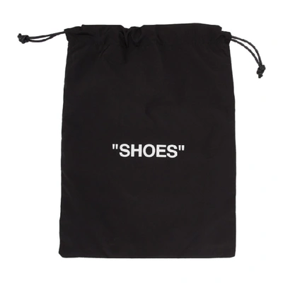 Shop Off-white Black & White Shoes Pouch In Black/white