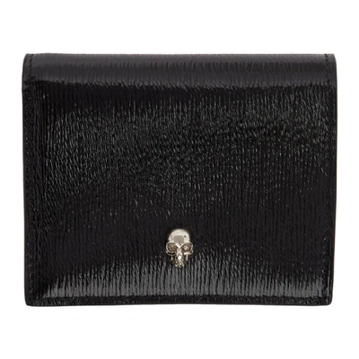 Shop Alexander Mcqueen Ssense Exclusive Black Skull Folded Wallet In 1000 Black