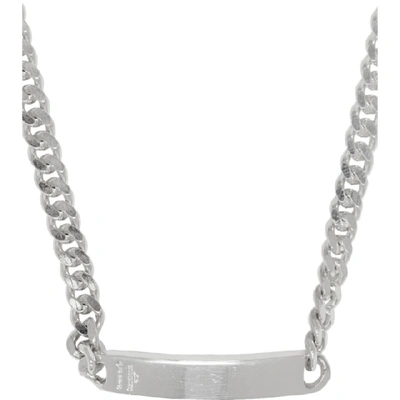 Shop Bunney Silver Id Bar Necklace