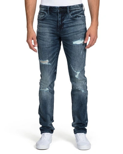 Shop Prps Men's The One Distressed Jeans In Blue