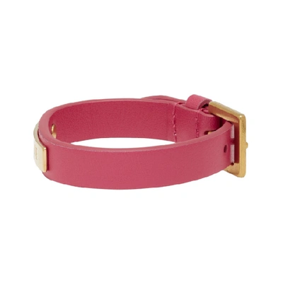 Shop Versace Pink Love Bracelet