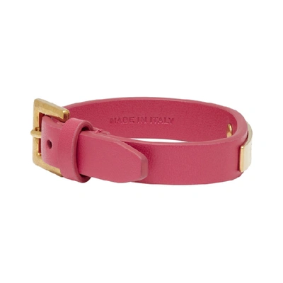 Shop Versace Pink Love Bracelet
